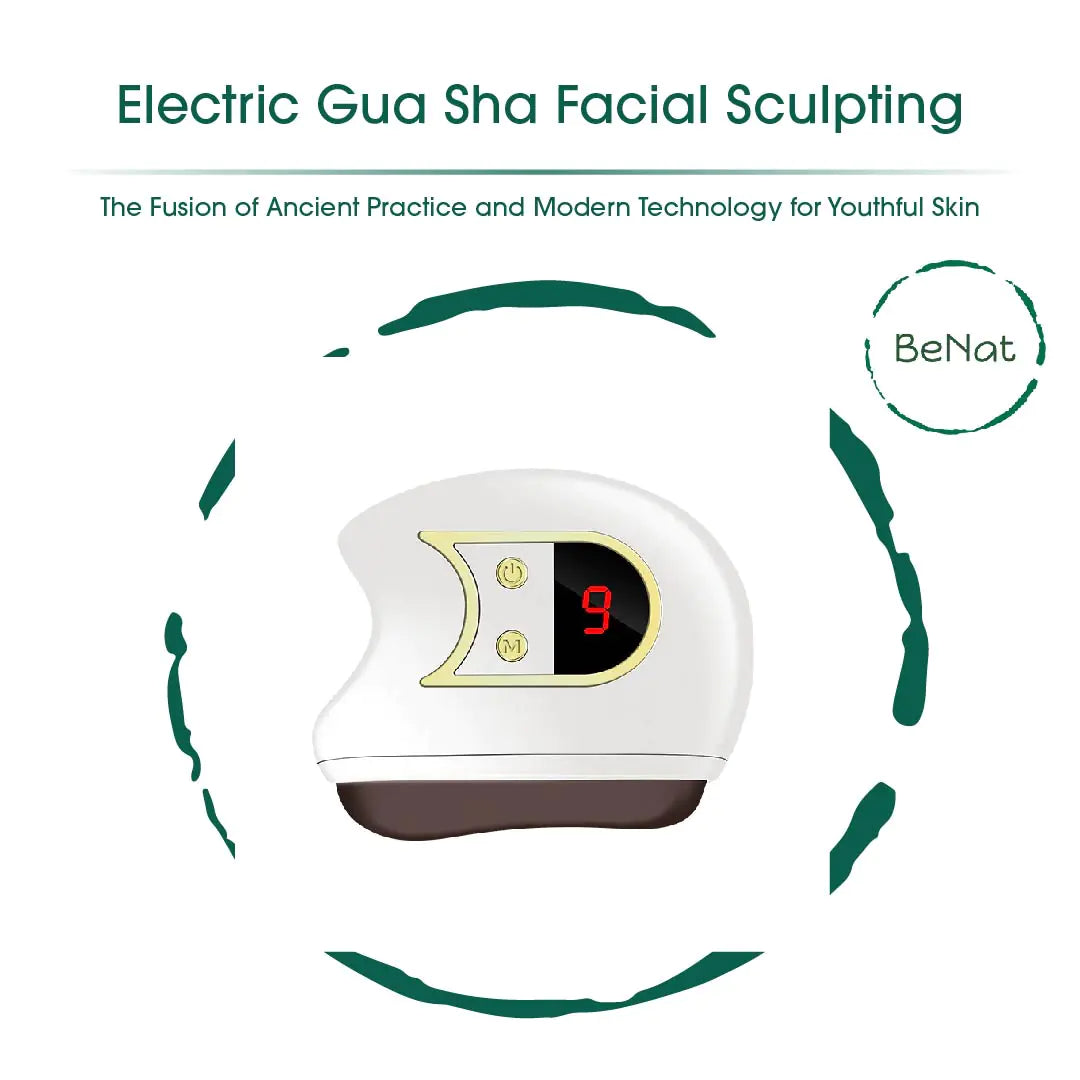 Modelage électrique du visage Gua Sha